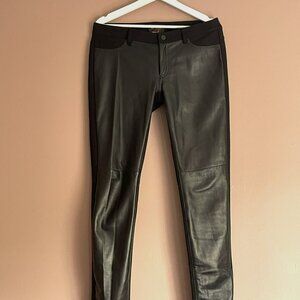 Danier Front Leather Pants size 10